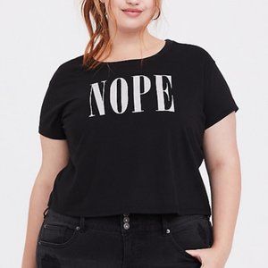 Torrid NOPE Crop Top (Size 3)